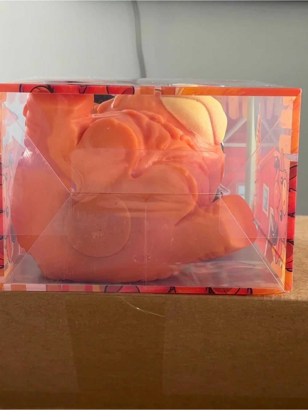 New JUMBO Highland Cow Squeeze Toy - Orange Plush Bath
